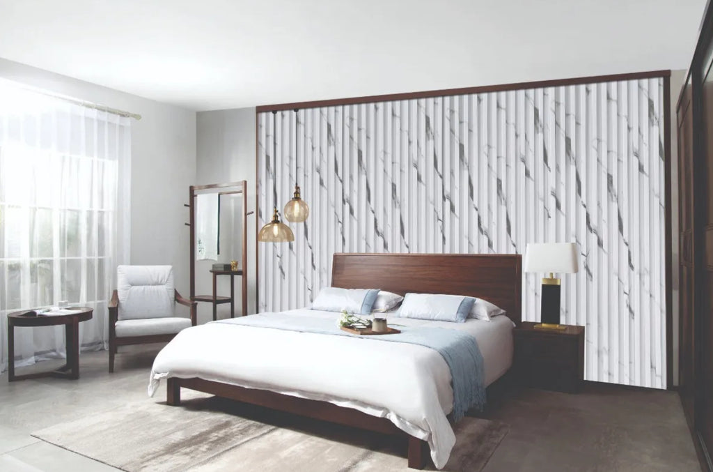 LAMBRÍN COLOR BLANCO MÁRMOL