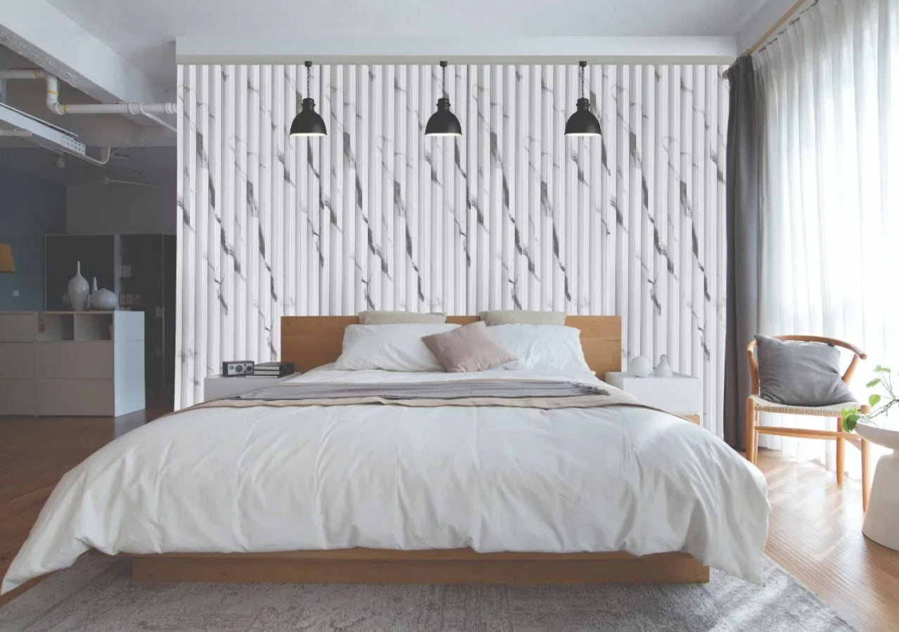 LAMBRÍN COLOR BLANCO MÁRMOL